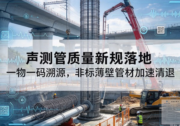 锡山声测管质量新规落地，一物一码溯源，非标薄壁管材加速清退